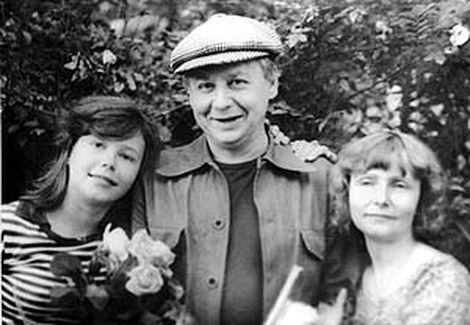 Людмила Крылова и Олег Табаков с дочерью Александрой